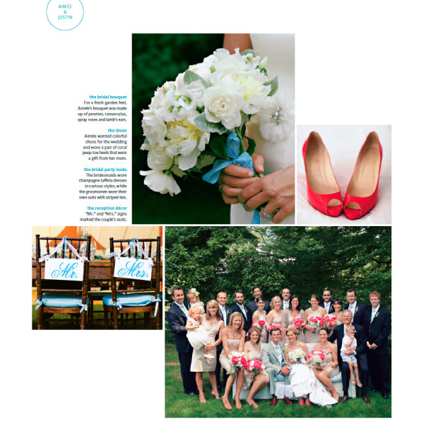 Aimee + Justin Featured in The Knot 