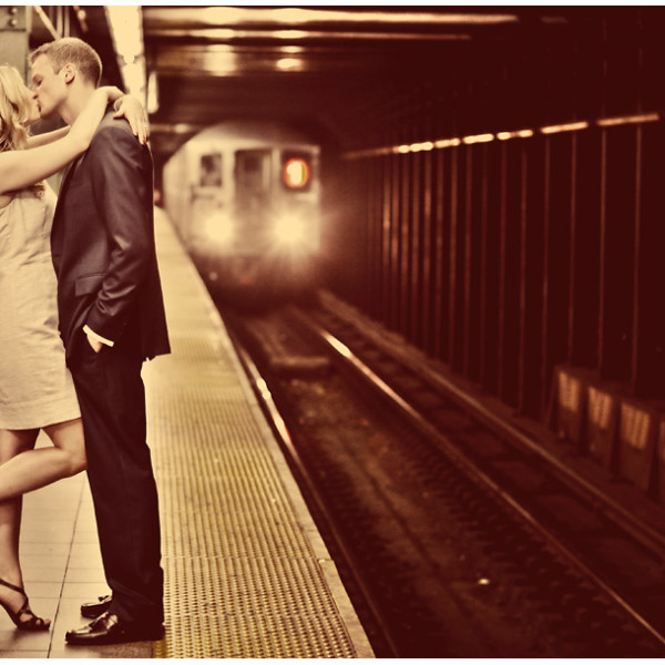 NYC Engagement Portraits of Elisabeth + Michael