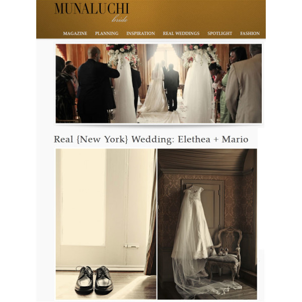Oheka Castle Wedding of Elethea + Mario Featured on Munaluchi Bride
