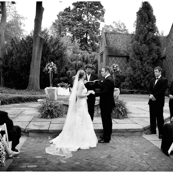 Aldie Mansion Wedding Ceremony of Caitlin + Josh - 09.01.12