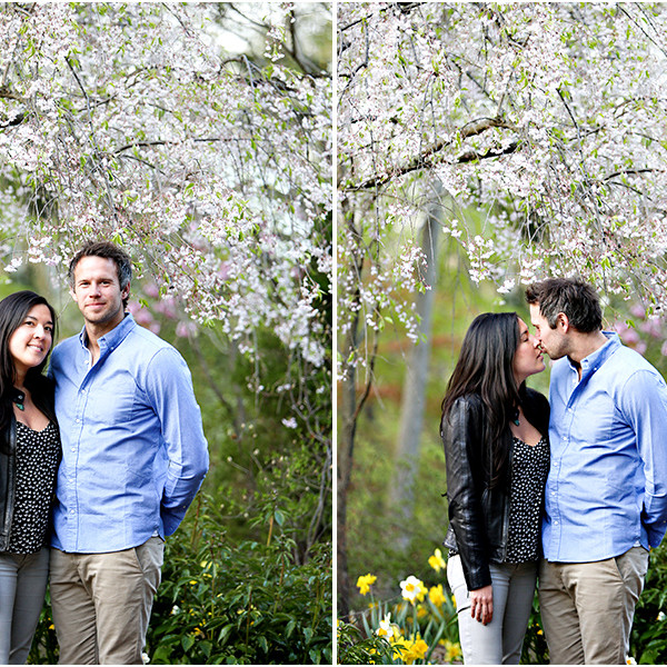 Sayen Gardens Engagement Portraits of Kate + Liam