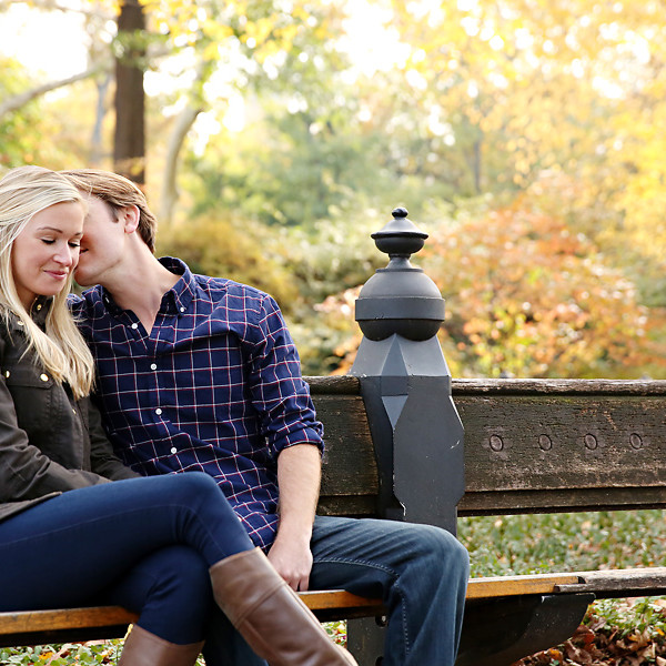 Central Park Engagement Portraits of Jessica and Michael