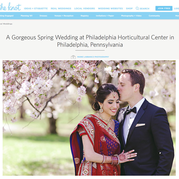 Beautiful Horticulture Center Wedding Featured on The Knot!