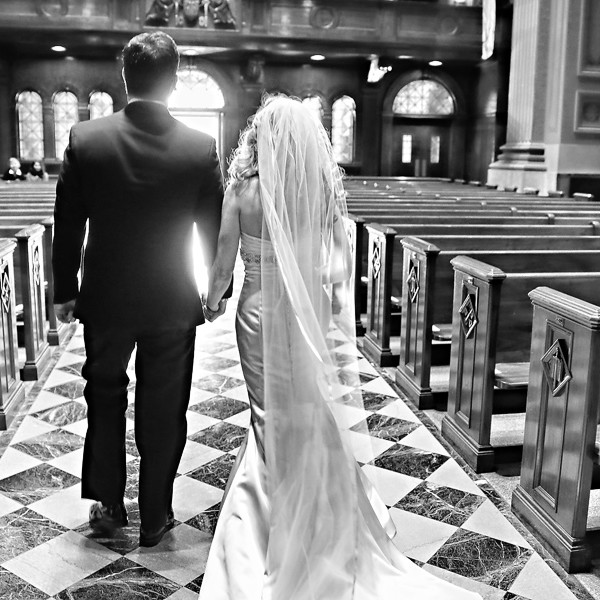 Cathedral Basilica Wedding Ceremony of Jessica + Vincente 