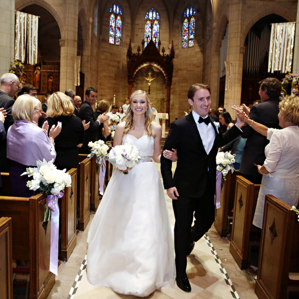 Our Lady of Sorrows Church Ceremony of Jessica + Michael