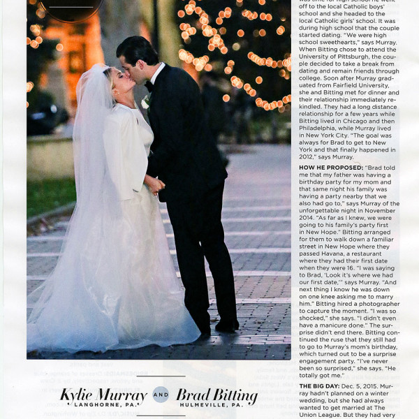 Delaware/Main Line Bride features Kylie + Brads Union League Wedding