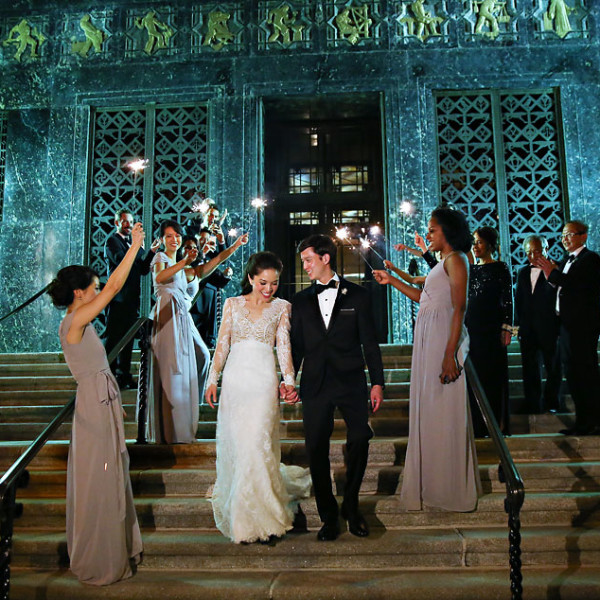 Philadelphia Museum of Art Perelman Building Wedding Reception of Lyndsay + Vincent