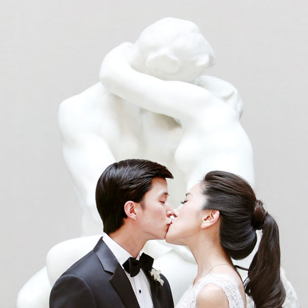 Philadelphia Museum Wedding Portraits of Lyndsay + Vincent – Gown 2