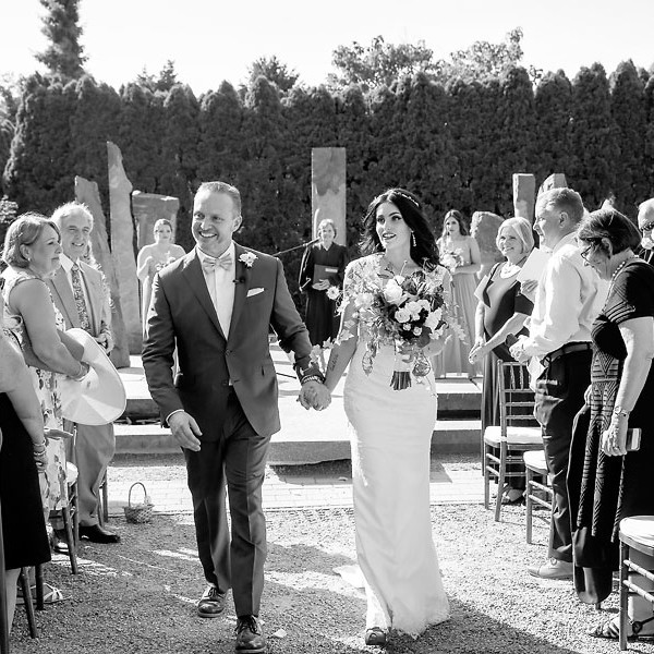 Grounds for Sculpture Wedding Ceremony of Mariel + Scott