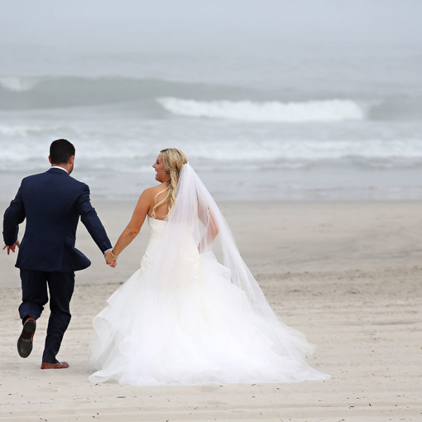 Beach Wedding Portraits of Hilary + Derek