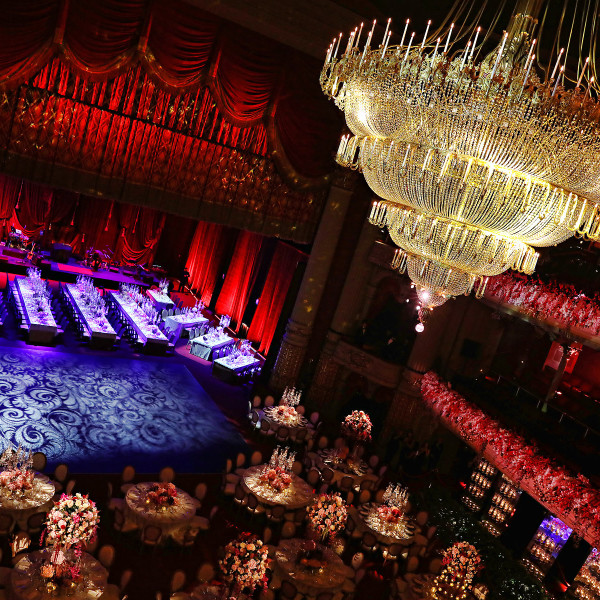 Grand Decor of Academy of Music Wedding Reception of Yasmina + John
