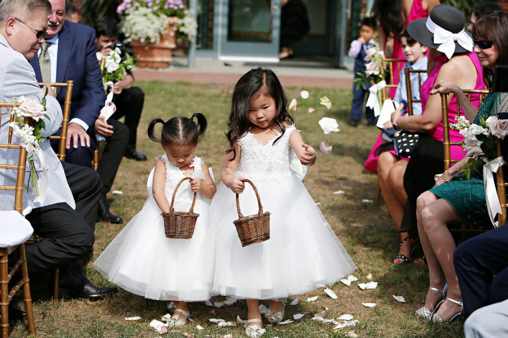 Flower girls at Princeton Wedding