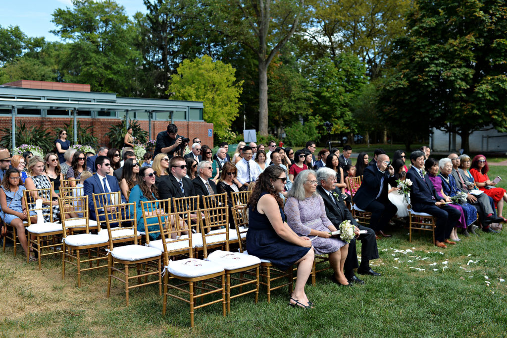 Princeton guests at wedding ceremony