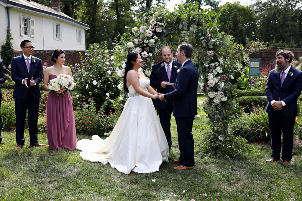 Morven gardens wedding ceremony